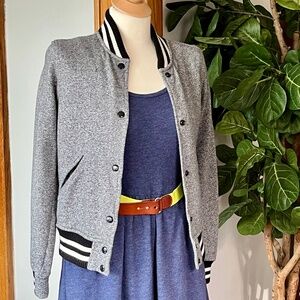 Denim & Supply Ralph Lauren Women's Varsity Jacket XS 0 2 4 French Terry Bomber
